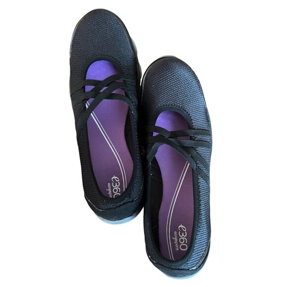 Easy Spirit E360 black slip on walking/comfort shoes size 10 excellent condition - Picture 2 of 8